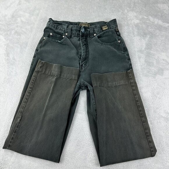 Versace Green Jeans Couture Women’s Size 29x28 Zipper Fly Denim - Picture 11 of 15